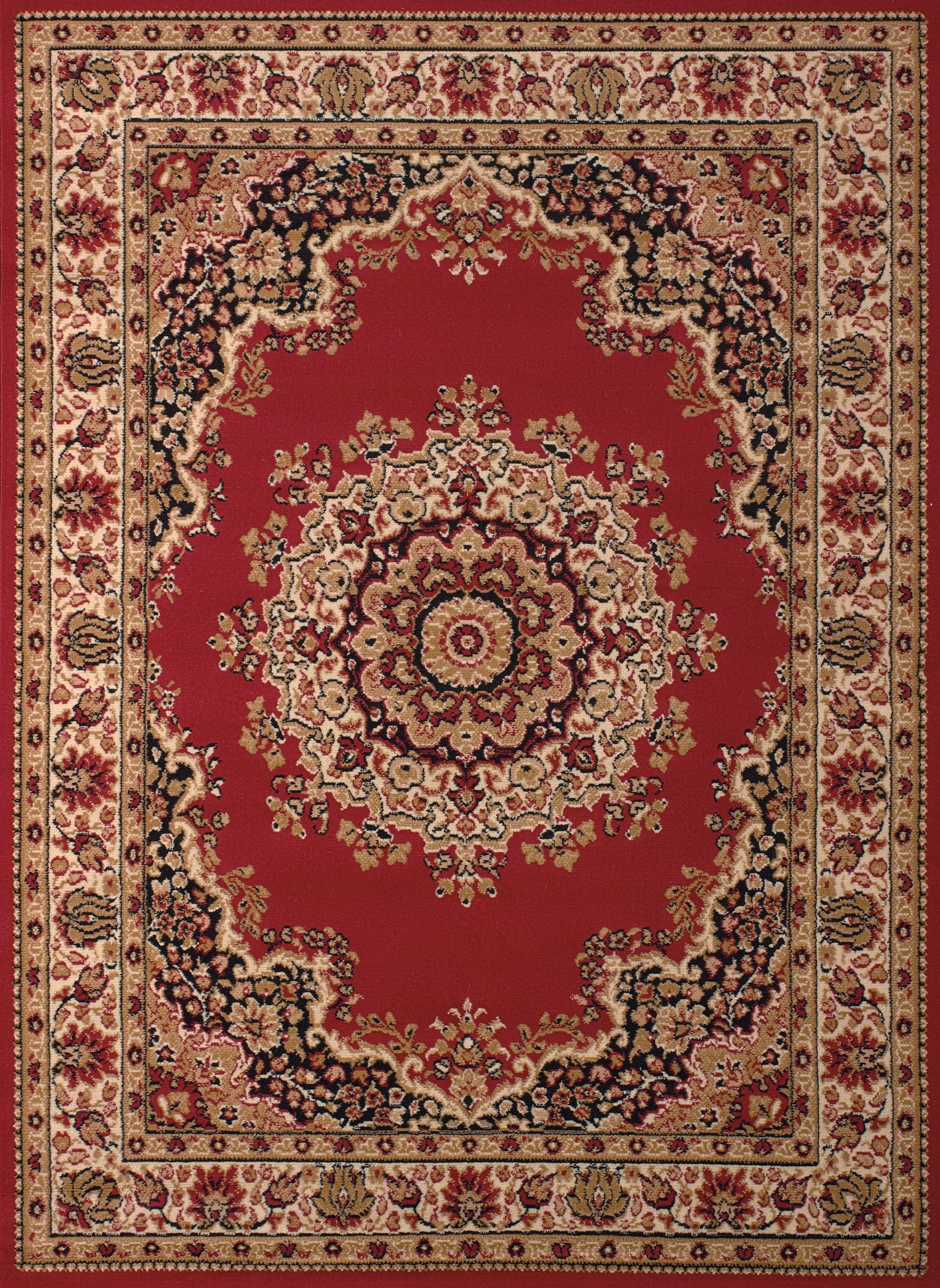 United Weavers Plaza Felicity Runner Rug, Medallion Pattern, Red, 2'3 X 7'2"