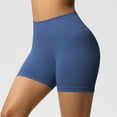 thumbnail image 6 of Womens High-Rise Scrunch Booty Shorts Seamless Tummy Control Workout Bodycon with Butt Lifting Design Athletic Yoga Running Shorts for Gym & Volleyball, 6 of 9