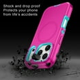 thumbnail image 4 of Petocase Magnetic For iPhone 17 Pro Case,Compatible with Mag-safe Anti-Drop Heavy Duty Shockproof Rugged Protecive Phone Cover,Rose Red/Green, 4 of 7
