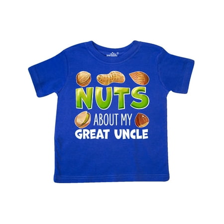 

Inktastic Nuts About My Great Uncle Peanut Almond Pistachio Gift Toddler Boy or Toddler Girl T-Shirt