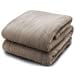 thumbnail image 3 of Pure Warmth Couverture Jetée Chauffante Électrique en Micro-Peluche Taupe, 3 of 7