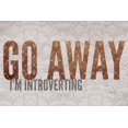 thumbnail image 2 of Rae, Marla 18x13 Black Ornate Wood Framed with Double Matting Museum Art Print Titled - Go Away Im Introverting, 2 of 4