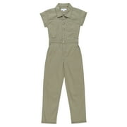 Celebrity Pink Girls Boilersuit with Short-Sleeves, Sizes XS-XL