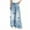 Blue, variant on Babcutegg Jeans for Kid Girls Full Length Side Pockets Straight Leg Denim Pants for Girls Pink Size 5