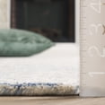thumbnail image 4 of Safavieh  Hand-Tufted Ebony Melia Modern & Contemporary Wool Rug 4' x 6' - Blue/Ivory, 4 of 5