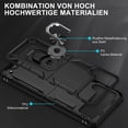 thumbnail image 3 of [PST] Samsung Galaxy Z Flip 4 5G 2022 Kickstand Rotating Ring Case, Amortisseur Hybride Robuste Robuste Étui Rigide pour Téléphone, 3 of 4