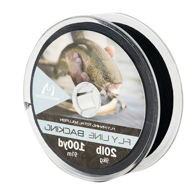 Braided Backing Line Fly Fishing Line 20/30LB 50/100/300Yards Multi Color Fly Line Black 20LB 100YARD