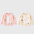 thumbnail image 5 of Odeerbi Infant Boys Girls Sweater Cute Winter Thermal Knit Crewneck Sweater Children's Soft Cotton Outerwear Pullover Sweater Infant Clothes Beige, 5 of 5