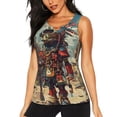 thumbnail image 2 of Picia Tribal Futuristic Warrior Pattern Women's Workout Tank Top,Breathable Activewear,Slim Fit Athletic Top,Versatile Workout Moisture-wicking top-XX-Large, 2 of 9