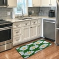 thumbnail image 2 of SKYSONIC 39x20 Inch Area Rug Floral Daisy Pattern Door Mat Washable Non-Slip Throw Floor Carpet, 2 of 7