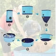 thumbnail image 7 of Dog Pool Foldable pet Pool Large Dog Swimming Pool pet Swimming Pool PVC Non-Slip Pool for All Kinds of Pets 63-12in, 7 of 7