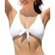 thumbnail image 1 of Bikini de Cintura Alta con Nudo Delantero para Mujer,Traje de baño de Tres Piezas Top Only - Blanco G Top Only - Blanco G Xishao ropa, 1 of 2