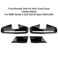 thumbnail image 5 of Rooha Gloss Black Front Side Air Vent Trims Cover For Bmw G22 G23 M Sport 2020-2024 21, 5 of 9
