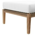 thumbnail image 4 of Ottoman Lounge Chair, Grey Gray Natural, Teak Wood, Outdoor Patio Balcony Cafe Bistro Garden Hospitality Restaurant, Modern Contemporary HB34221, 4 of 7