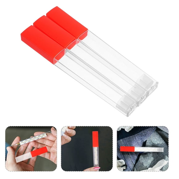 Moluckfu 12Ud Soporte Protector Para Termómetro De Vidrio Y Plástico Con Tapas Para Hogar
