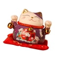thumbnail image 3 of Lucky Cat Saving Pot, Lucky Cat Coin Bank Lovely  Wish Exquisite Pattern Ceramic  For Office, 3 of 8