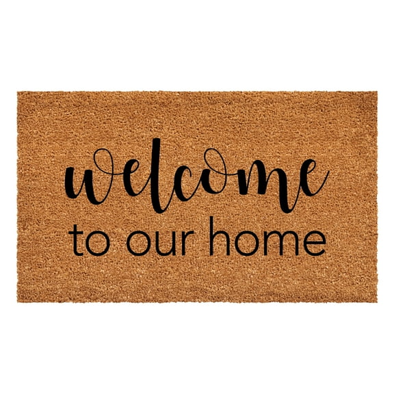 Calloway Mills 108773672 Welcome To Our Home Doormat, 36" x 72"