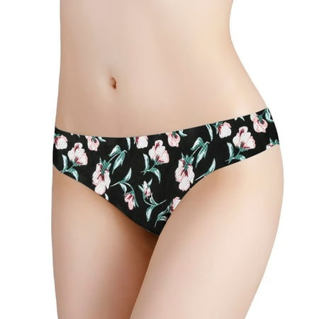 Bigersell Workout Underwear for Women Clearance Panties Women Boyshort Thongs Panty Style P-1012 Cotton Plus Size Panties Lace Thongs Briefs Mid Waist Women Cheeky Panties Black S