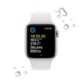 thumbnail image 5 of Pre-Owned Apple Watch SE 2nd Gen (GPS + Cellular) - 40mm - Silver Aluminum with White Sport Band - S/M, 5 of 5