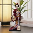 thumbnail image 2 of Muñeca kimono de geisha japonesa, estatua asiática, estatuilla de dama, decorativa, coleccionable Estilo D, 2 of 9