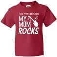 thumbnail image 3 of Inktastic For the Record, My Mom Rocks Youth T-Shirt, 3 of 5