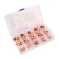 thumbnail image 5 of 150Pcs Copper Crush Washer Gasket Set Flat Ring Seal Assortment Kit M5 M6 -M22, 5 of 5