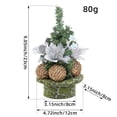 thumbnail image 3 of onlyliua ¡ ¡Ofertas Del Día! ¡Liquidación! Mini Bolas de Navidad En Agujas, Pequeños de Adorno de Navidad, Simulación de Escritorio, Adorno de Navidad, Pequeños de Regalos, 3 of 4