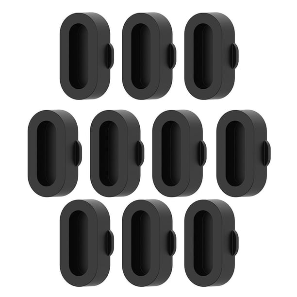Estuche antipolvo para puerto de carga para Garmin Fenix 7 7S 7X 6 5 5X Negro 10 piezas Hugtrwg Para estrenar
