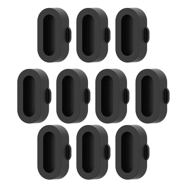 Estuche antipolvo para puerto de carga para Garmin Fenix 7 7S 7X 6 5 5X Negro 10 piezas Hugtrwg Para estrenar