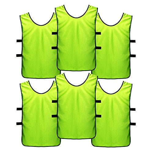 - Soccer Pennies SportsRepublik Pinnies Scrimmage Vests for Kids Youth and Adults 12-Pack 