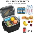 thumbnail image 5 of TRIPGEAR Mens Lunch Bag with Webbing Leakproof Insulated Cooler Bag with Adjustable Shoulder Strap, 5 of 8