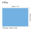 thumbnail image 2 of Unique Bargains 4Pcs Gel Light Filter Transparent Color Correction Plastic PVC Sheets Matte Blue, 2 of 5
