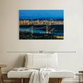 thumbnail image 2 of Elephant Stock Vancouver Night Lights Wall Art - Horizontal Canvas Wall Art - Living Room Wall Decor - Places Canvas - Blue And Yellow Decor - 39" x 26", 2 of 8