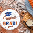 thumbnail image 5 of Graduation Party Supplies Tableware Set - 200 Pcs Black Gold Graduation Plates and Napkins Class of  Disposable Dinnerware for College High School Congrats Graduation Party favors, Serve 50-wpp, 5 of 10