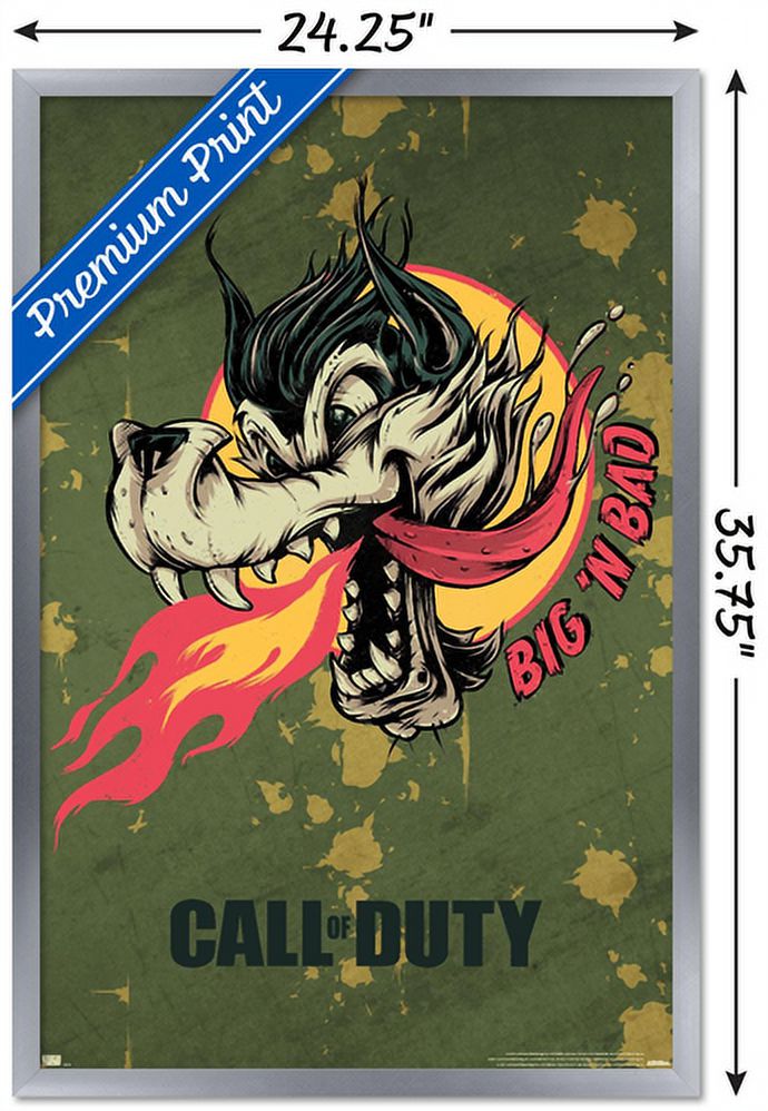 Call of Duty: Vanguard - Big 'N Bad Wall Poster, 22.375" x 34", Framed