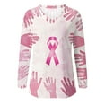 thumbnail image 5 of Craaazy Oversized Tshirts For Women Long Sleeve Blouse V-Neck Casual Pullover Tops Trendy Color Block Sweatshirt Tie Dye Shirts Gifts For Women, 5 of 5