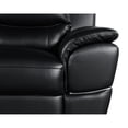 thumbnail image 6 of Black Leather With Kiln-dried Hardwood Frame For Build, 3-layer Foam Cushion, Stainless Steel Legs, Solid Brazilian Wood , Durability, Outer Shell, 6 of 6