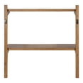 thumbnail image 5 of Kate and Laurel Meridien Wood Wall Shelf, Rustic Brown 24x8x24, 5 of 9