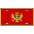 thumbnail image 1 of Smart Blonde LP-4099 Plaque d'Immatriculation en Métal Drapeau Montenegro, 1 of 1
