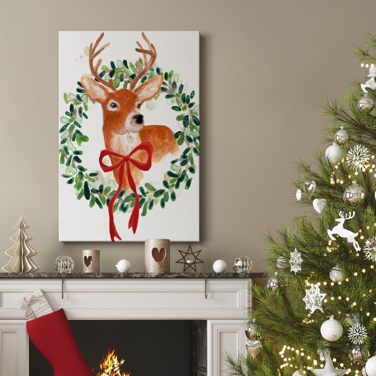 Woodland Holiday Collection B- Gallery Wrapped Canvas