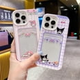 thumbnail image 2 of Bonita funda de dibujos animados de Anime Role Melody Kuromi para IPhone 11 12 13 14 Pro Max X XR XS 7 8 Plus, funda tipo cartera suave de Tpu, tarjetero xuanjing  unisex, 2 of 2