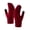 Wine Red, variant on dianhelloya 1 Pair Women Winter Gloves Thick Windproof Plush Knitted Color Matching Elastic Warm Five Fingers Anti-slip Soft Cozy Regular Fit Cycling Gloves Outdoor Gloves White