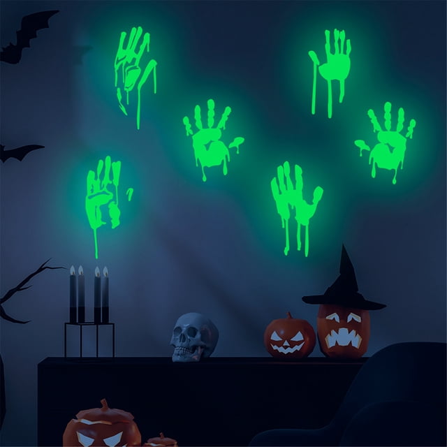 WREESH Removable Luminous Wall Sticker Home Halloween Decoration Fluorescent Stickers