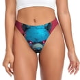 thumbnail image 1 of Balery Neon Cyberpunk Blue Bear Tangas de Algodón para Mujer con Estampado – Ropa Interior Sexy, Transpirable, G-string-3X-Large, 1 of 6