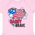 thumbnail image 4 of Inktastic Home of the Free Because My Daddy is Brave Boys or Girls Baby Bodysuit, 4 of 5