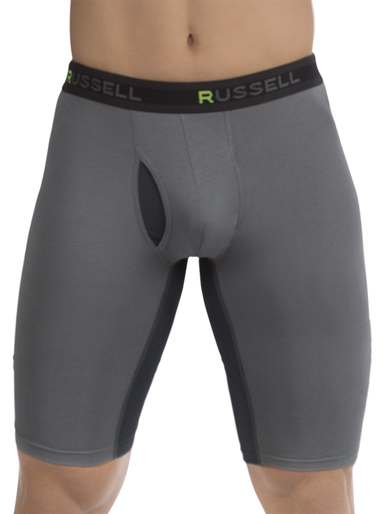 Russell Active Ultra Soft Long Leg Boxer Briefs, 2 Pack - Walmart.com