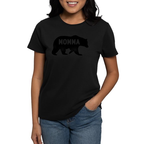 CafePress - Momma Bear T Shirt - Women's Traditional Fit Dark T-Shirt