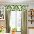 thumbnail image 5 of Palm Tree Kitchen Curtains Valances for Windows Rod Pocket Valance Short Window Treatments for Kitchen Windows Living Room Bathroom Laundry Decor, 5 of 6
