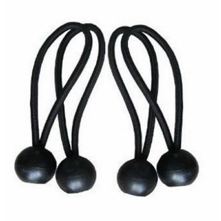 

ITM ACC-BALL-0408 4-Count 8 Inch Black Ball Bungee Straps - Quantity of 5