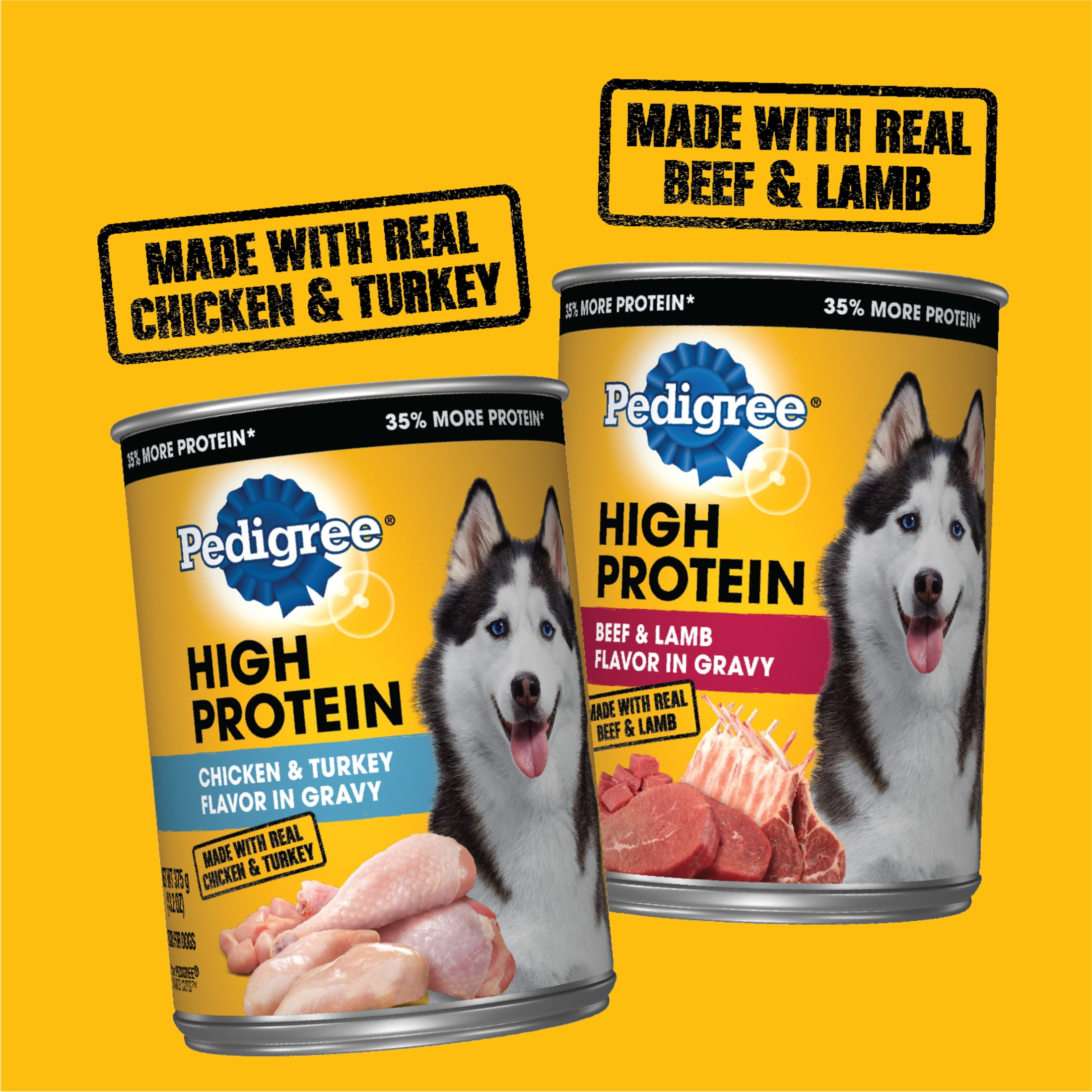 Pedigree High Protein Wet Dog Food Variety Pack 13.2 Oz Cans 12 Pack Walmart